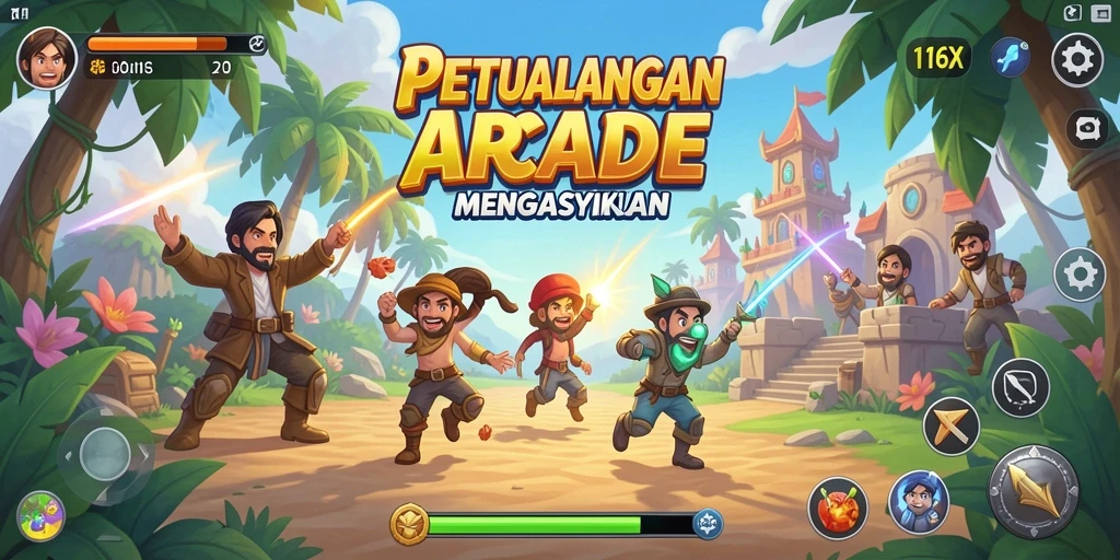 Gameplay seru dalam <strong>116X</strong> dengan berbagai level menantang.