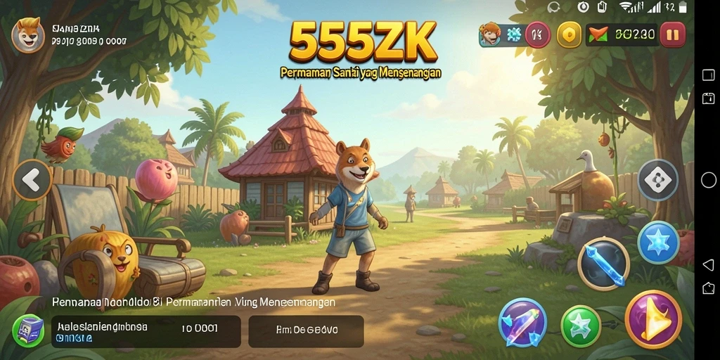 Screenshot gameplay 555ZK yang menampilkan tantangan seru.