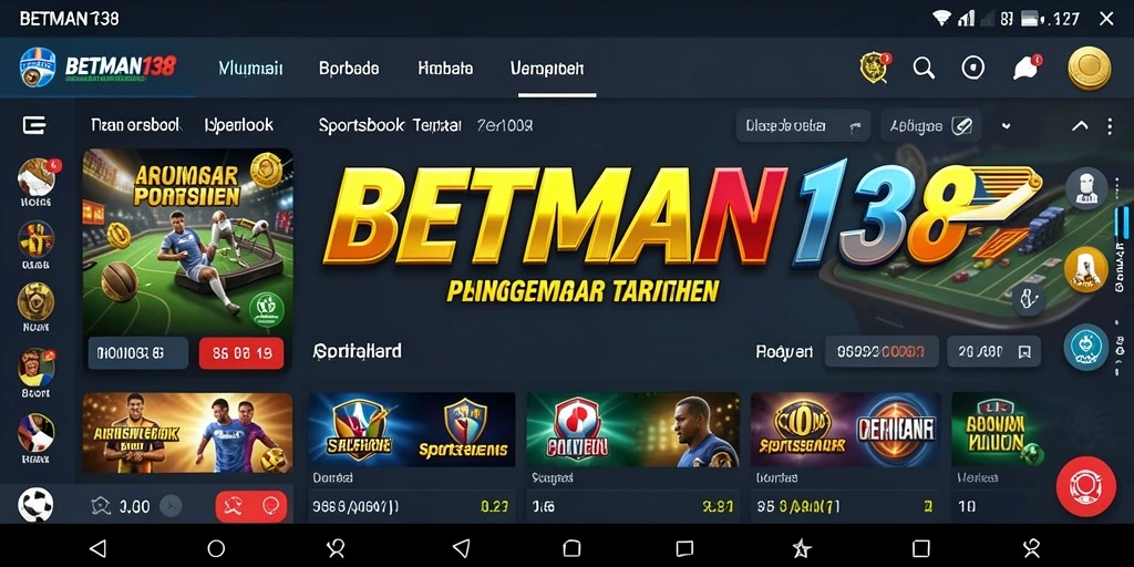 Tampilan gameplay yang menarik dari aplikasi Sportsbook BETMAN138.