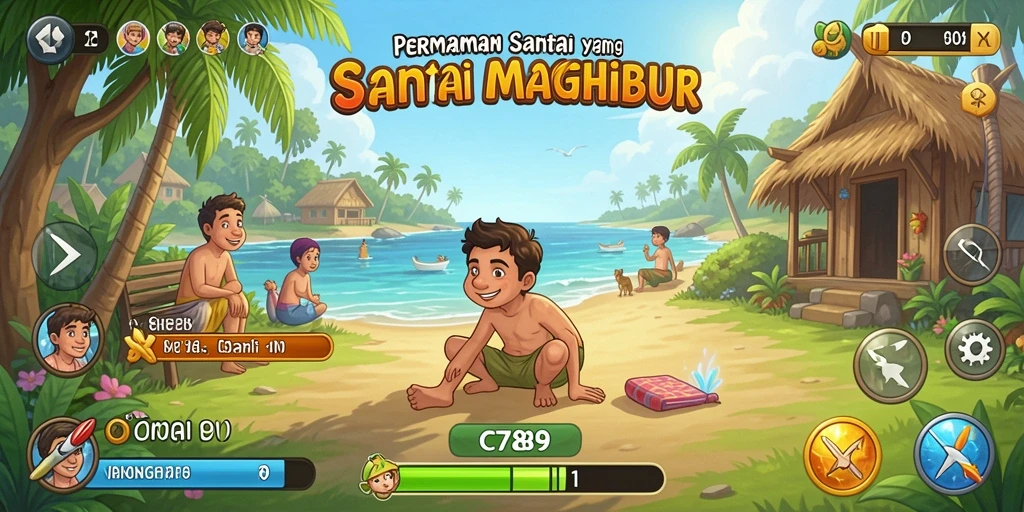 Screenshot C789 menampilkan gameplay yang seru dan menawan.