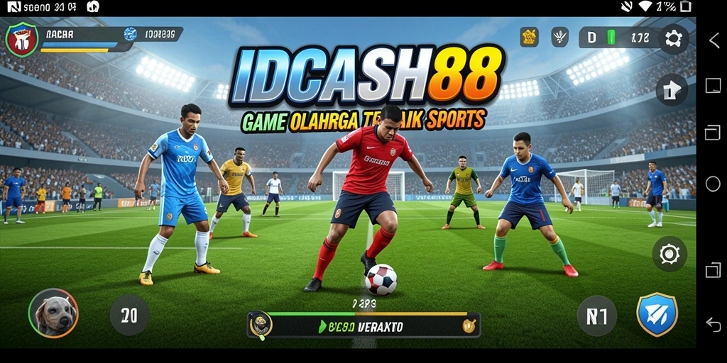 Screenshot gameplay IDCASH88 yang menunjukkan kompetisi olahraga seru.