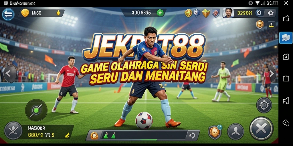 Gameplay JEKPOT88 yang menampilkan pertandingan olahraga seru.