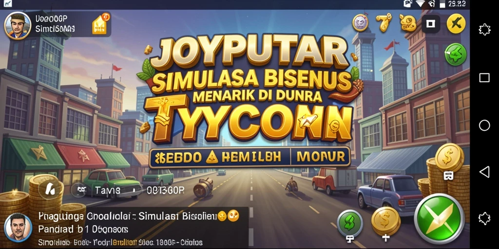 Gameplay Tycoon yang menarik dalam JOYPUTAR dengan elemen strategis.