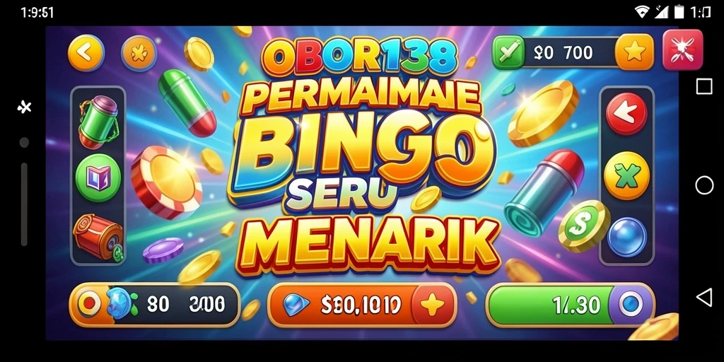 Tampilan gameplay OBOR138 yang seru dengan suasana Bingo yang menyenangkan.