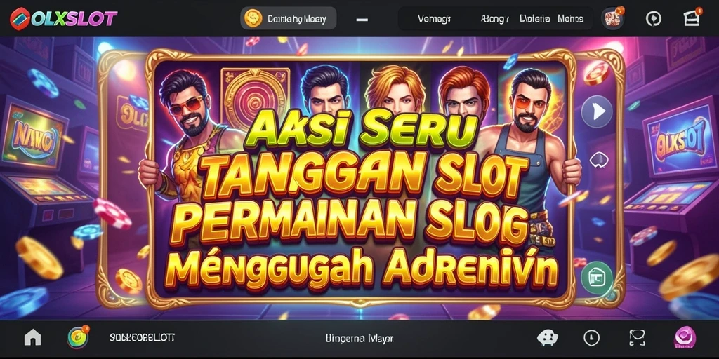 Tampilan gameplay <strong>OLXSLOT</strong> dengan aksi seru dan slot yang menarik.